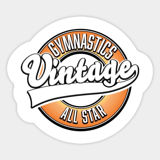 Gymnastics vintage all star logo Sticker by nickemporium1